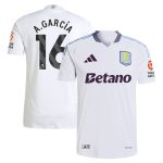 aston villa adidas away authentic shirt 2024-25 with a.garcía 16 printing Collection | Official Aston Villa FC Gear Online