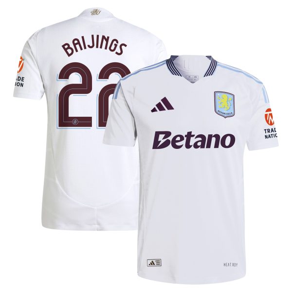 aston villa adidas away authentic shirt 2024-25 with baijings 22 cup printing Collection | Official Aston Villa FC Gear Online