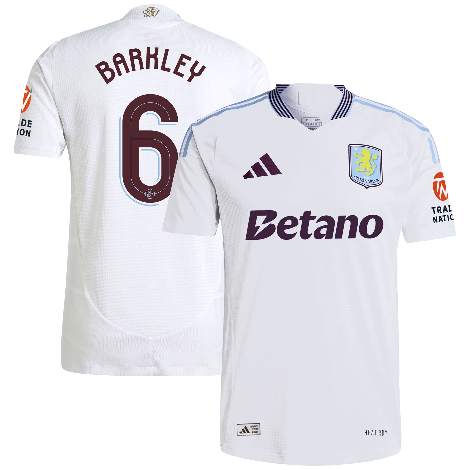 aston villa adidas away authentic shirt 2024-25 with barkley 6 cup printing Collection | Official Aston Villa FC Gear Online