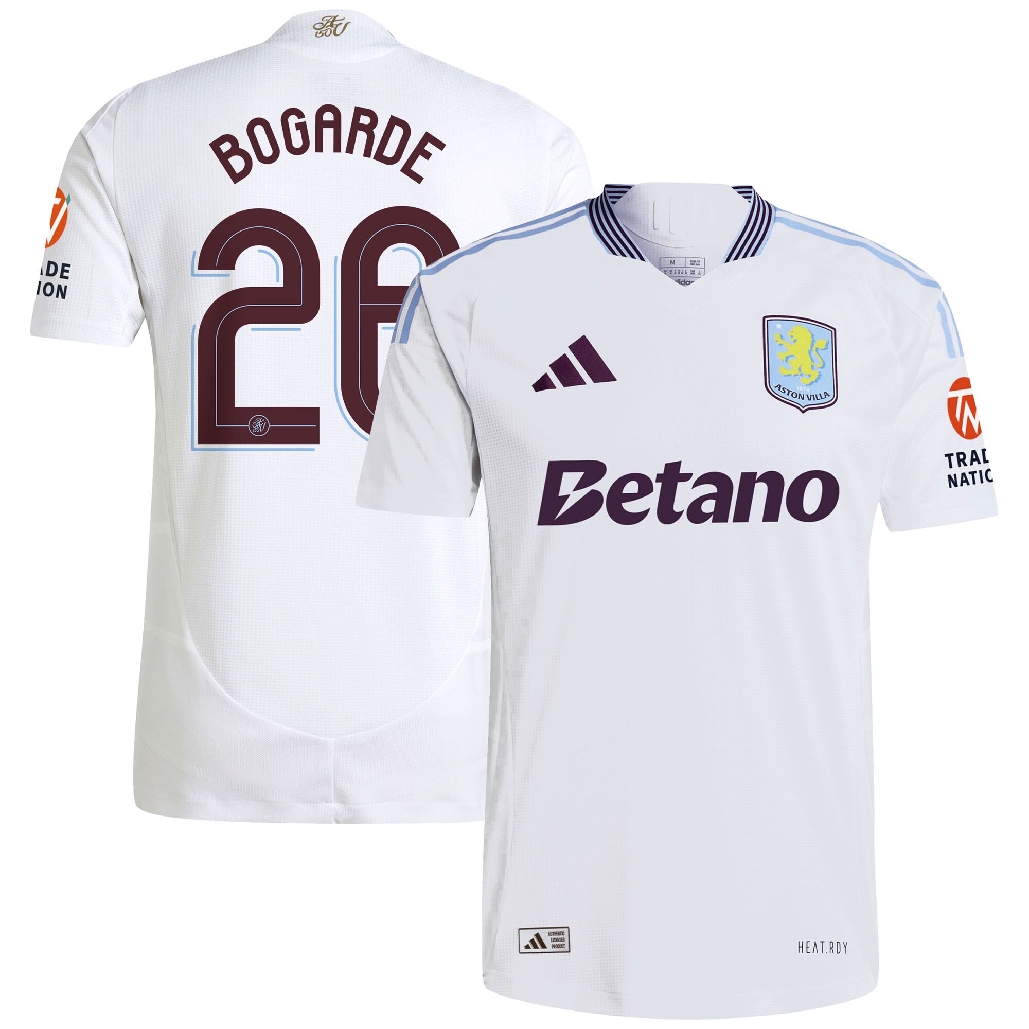 aston villa adidas away authentic shirt 2024-25 with bogarde 26 cup printing Collection | Official Aston Villa FC Gear Online