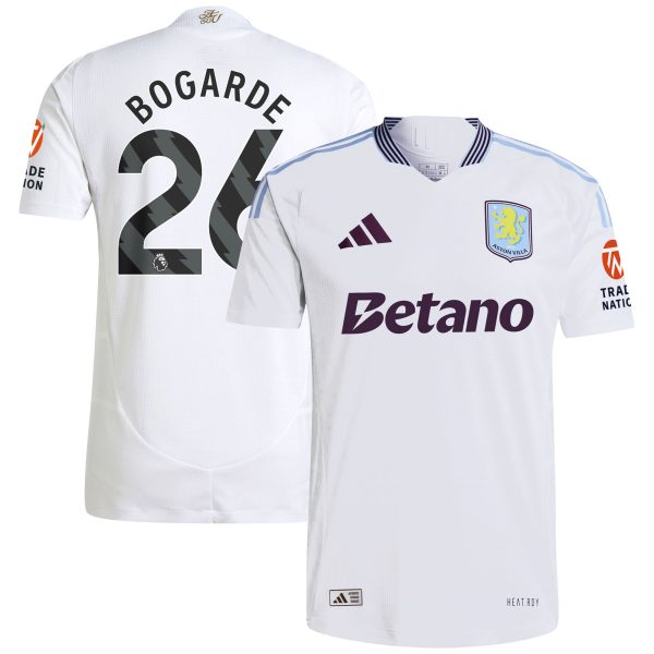 aston villa adidas away authentic shirt 2024-25 with bogarde 26 printing Collection | Official Aston Villa FC Gear Online