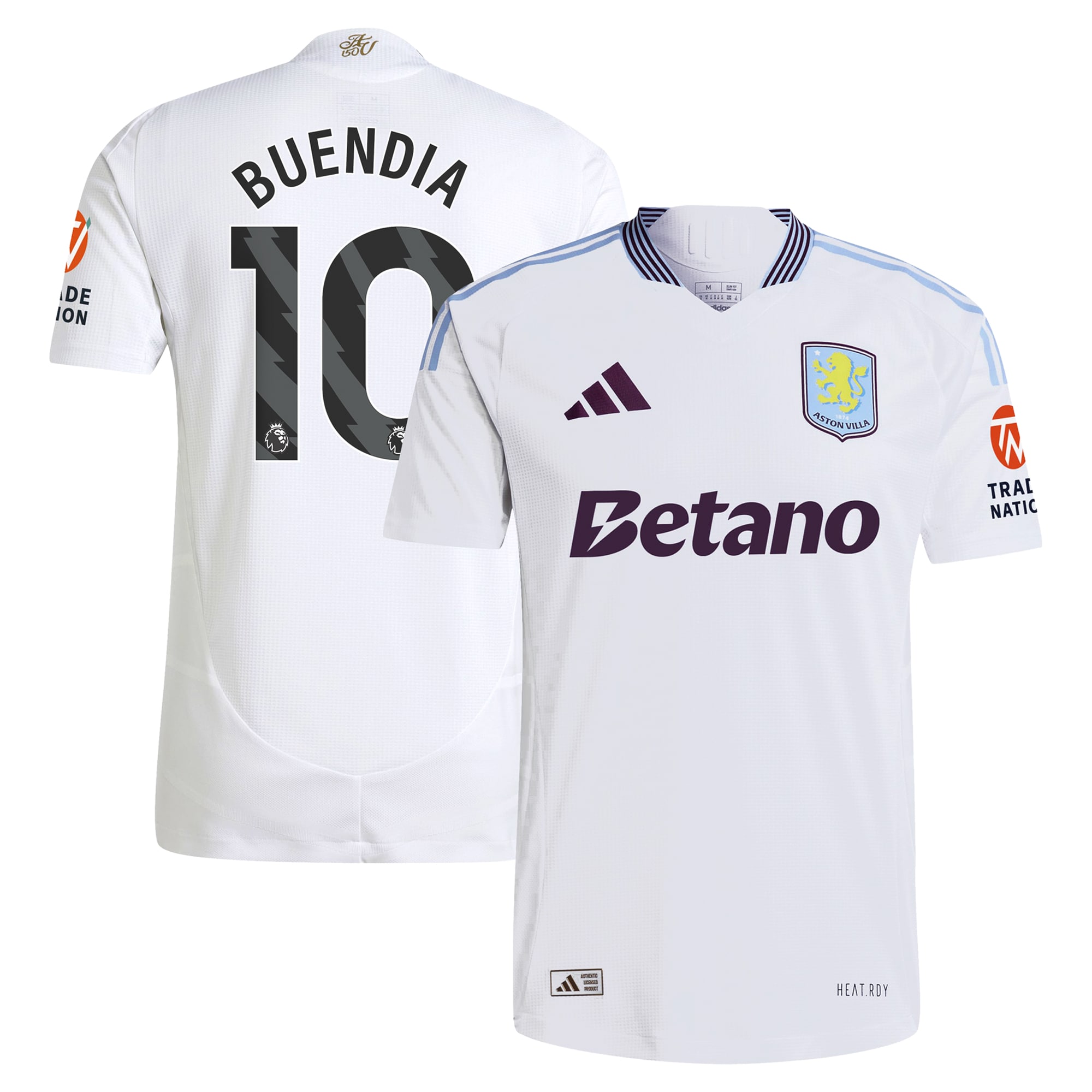 aston villa adidas away authentic shirt 2024-25 with buendia 10 printing Collection | Official Aston Villa FC Gear Online
