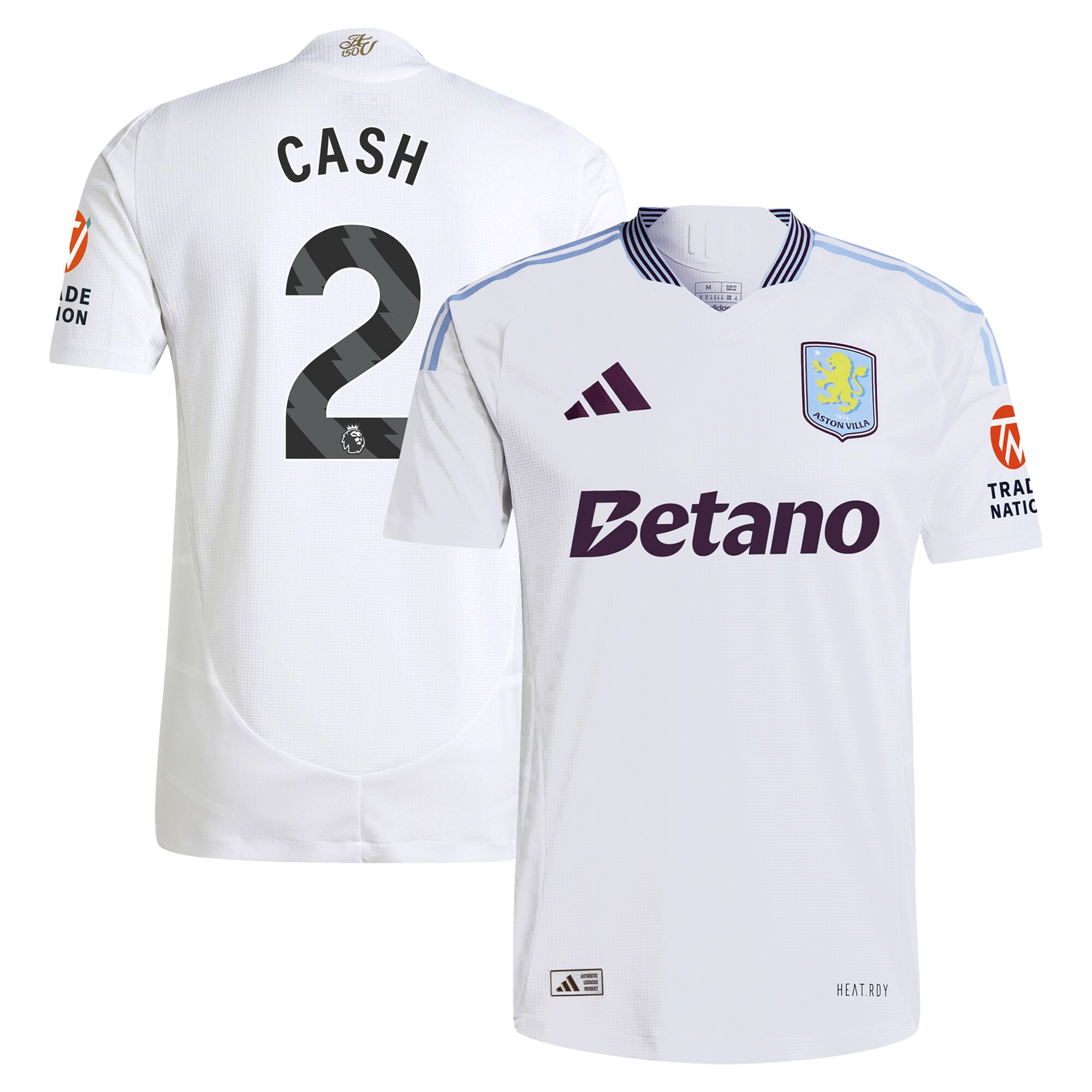 aston villa adidas away authentic shirt 2024-25 with cash 2 printing Collection | Official Aston Villa FC Gear Online