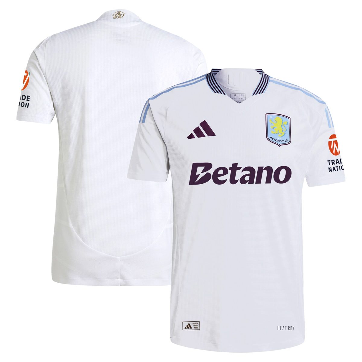 aston villa adidas away authentic shirt 2024-25 with custom printing Collection | Official Aston Villa FC Gear Online