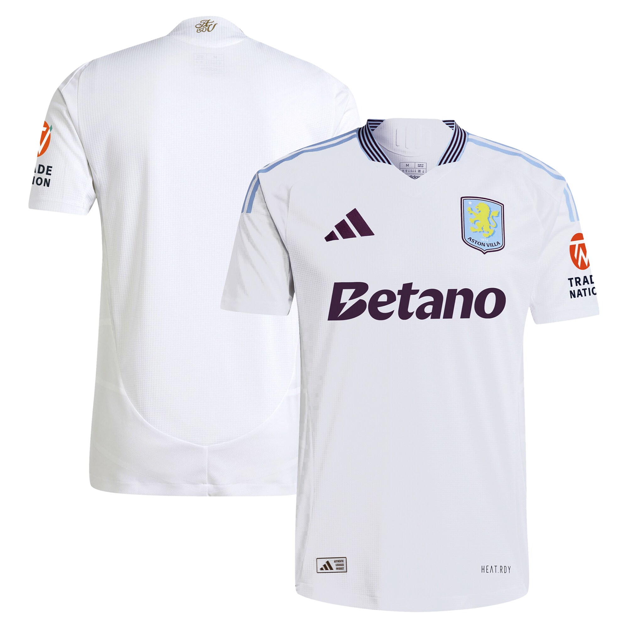 aston villa adidas away authentic shirt 2024-25 with custom printing Collection | Official Aston Villa FC Gear Online