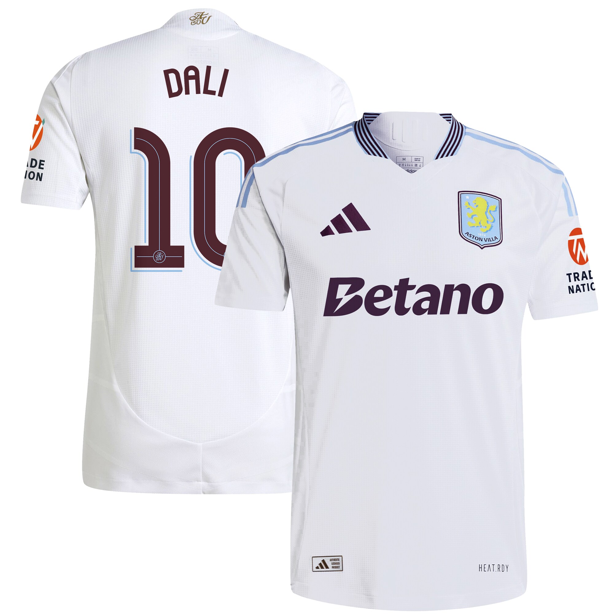 aston villa adidas away authentic shirt 2024-25 with dali 10 cup printing Collection | Official Aston Villa FC Gear Online