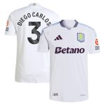 aston villa adidas away authentic shirt 2024-25 with diego carlos 3 printing Collection | Official Aston Villa FC Gear Online
