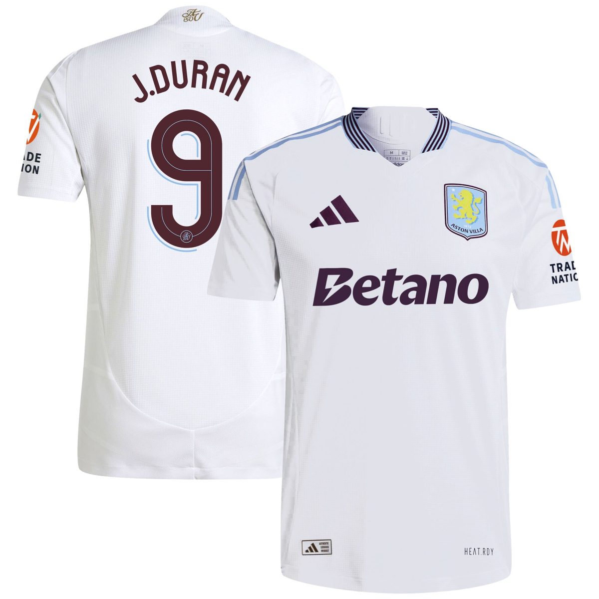 aston villa adidas away authentic shirt 2024-25 with duran 9 cup printing Collection | Official Aston Villa FC Gear Online