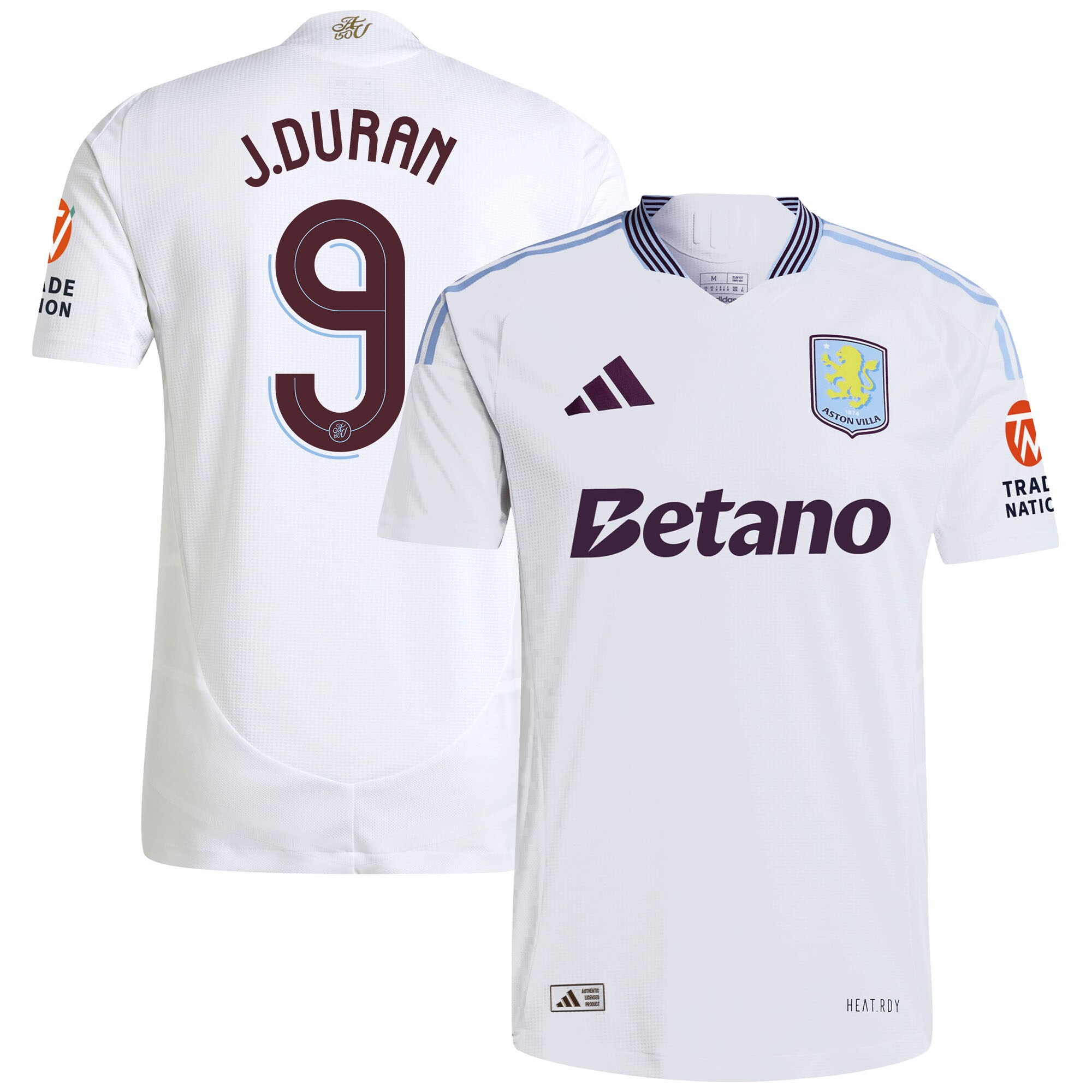 aston villa adidas away authentic shirt 2024-25 with duran 9 cup printing Collection | Official Aston Villa FC Gear Online