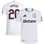 aston villa adidas away authentic shirt 2024-25 with hanson 20 cup printing Collection | Official Aston Villa FC Gear Online
