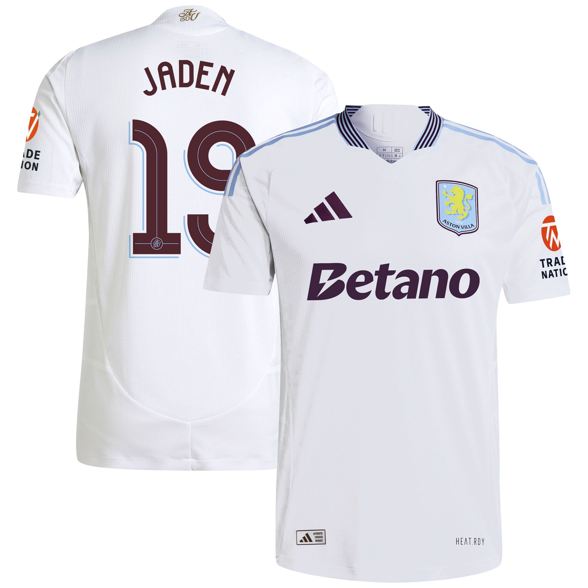 aston villa adidas away authentic shirt 2024-25 with jaden 19 cup printing Collection | Official Aston Villa FC Gear Online