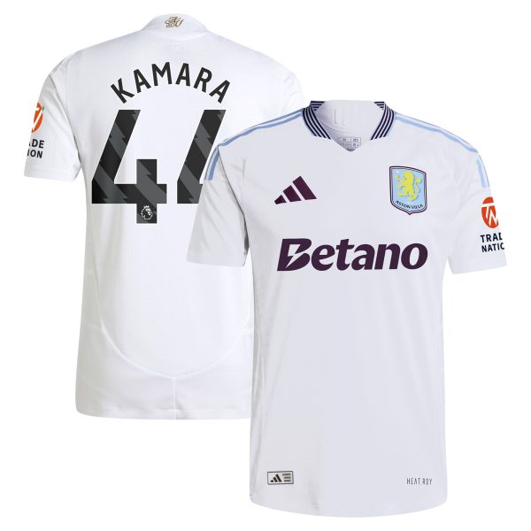 aston villa adidas away authentic shirt 2024-25 with kamara 44 printing Collection | Official Aston Villa FC Gear Online