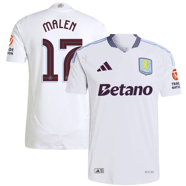 aston villa adidas away authentic shirt 2024-25 with malen 17 cup printing Collection | Official Aston Villa FC Gear Online