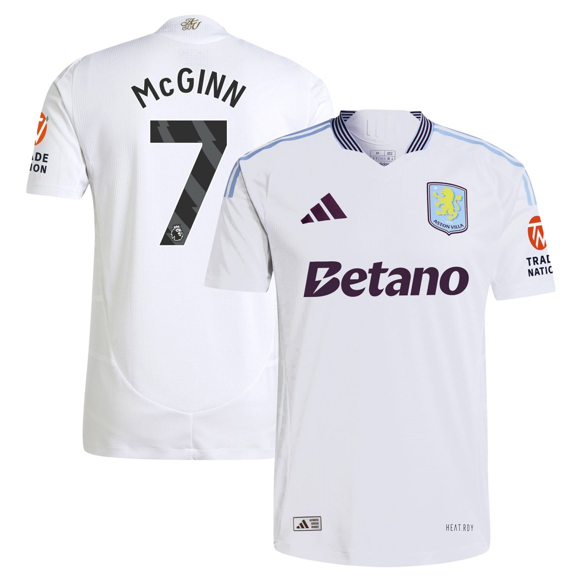 aston villa adidas away authentic shirt 2024-25 with mcginn 7 printing Collection | Official Aston Villa FC Gear Online