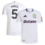 aston villa adidas away authentic shirt 2024-25 with mings 5 printing Collection | Official Aston Villa FC Gear Online