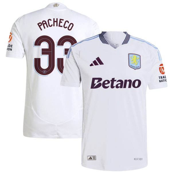 aston villa adidas away authentic shirt 2024-25 with pacheco 33 cup printing Collection | Official Aston Villa FC Gear Online