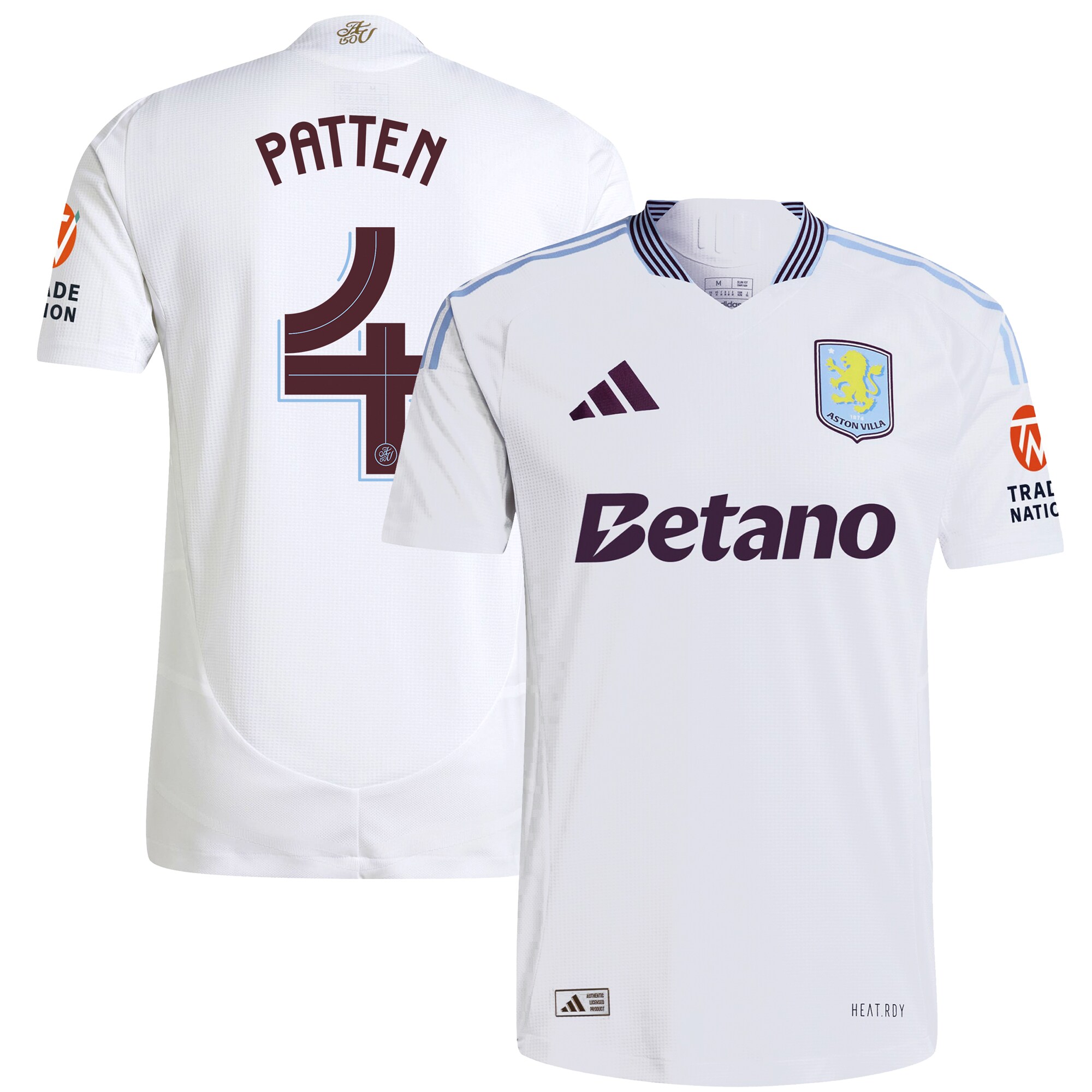 aston villa adidas away authentic shirt 2024-25 with patten 4 cup printing Collection | Official Aston Villa FC Gear Online