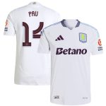 aston villa adidas away authentic shirt 2024-25 with pau 14 cup printing Collection | Official Aston Villa FC Gear Online