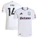 aston villa adidas away authentic shirt 2024-25 with pau 14 printing Collection | Official Aston Villa FC Gear Online