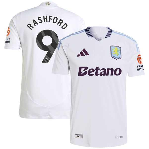 aston villa adidas away authentic shirt 2024-25 with rashford 9 printing Collection | Official Aston Villa FC Gear Online