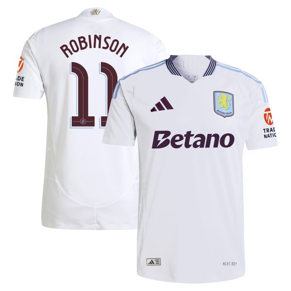 aston villa adidas away authentic shirt 2024-25 with robinson 11 cup printing Collection | Official Aston Villa FC Gear Online