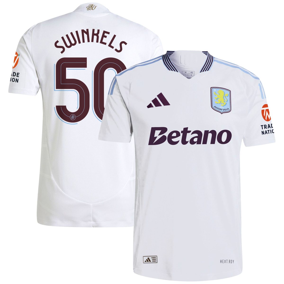 aston villa adidas away authentic shirt 2024-25 with swinkels 50 cup printing Collection | Official Aston Villa FC Gear Online