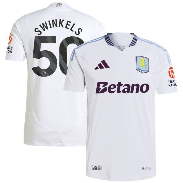 aston villa adidas away authentic shirt 2024-25 with swinkels 50 printing Collection | Official Aston Villa FC Gear Online