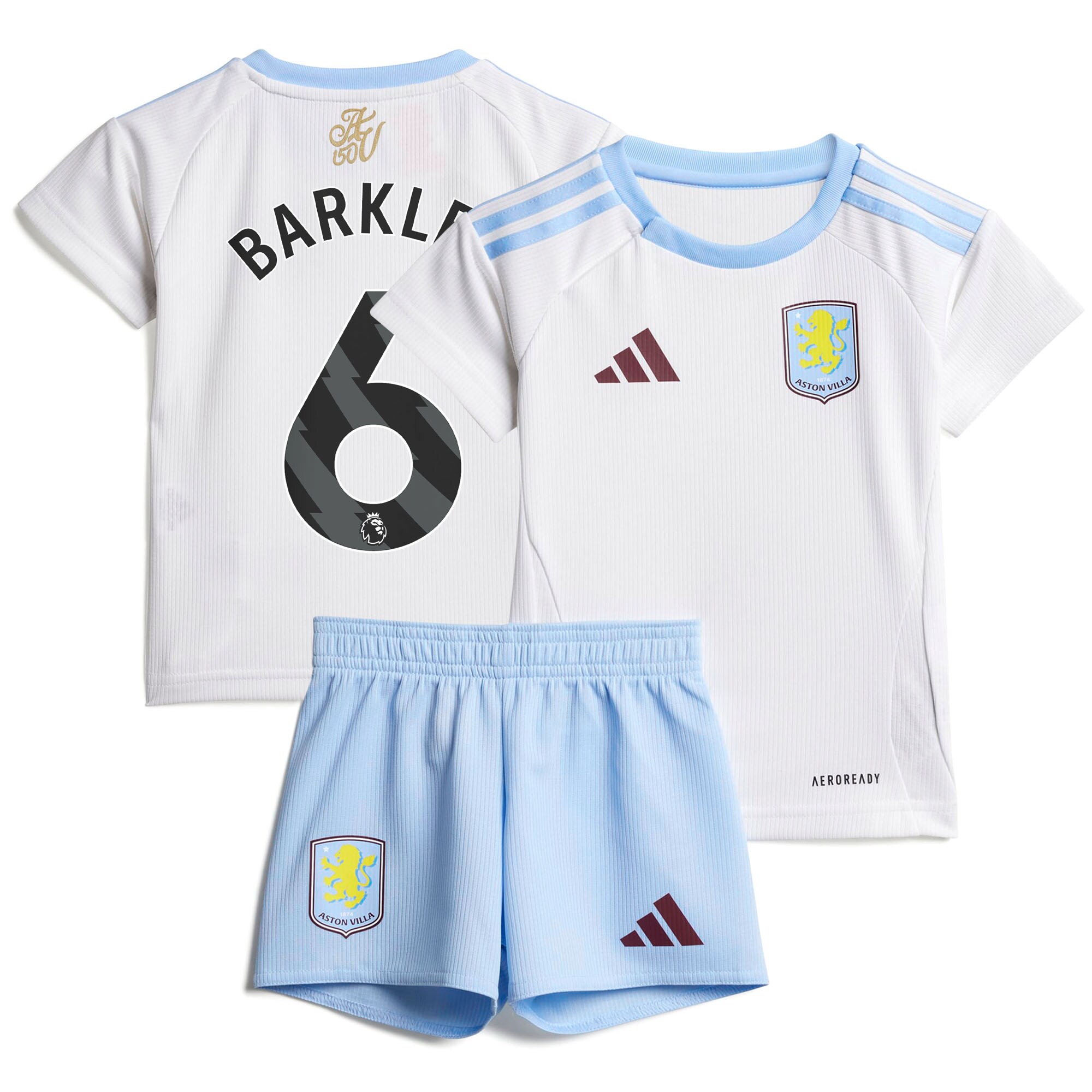 aston villa adidas away baby kit 2024-25 with barkley 6 printing Collection | Official Aston Villa FC Gear Online