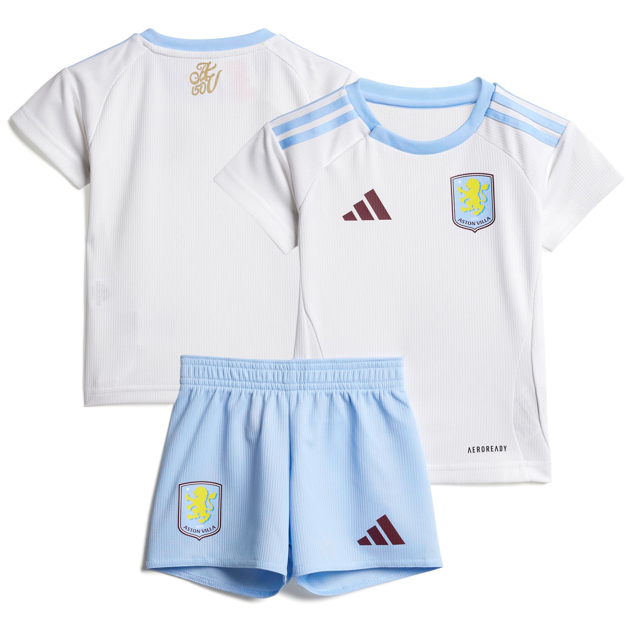 aston villa adidas away baby kit 2024-25 with custom printing Collection | Official Aston Villa FC Gear Online