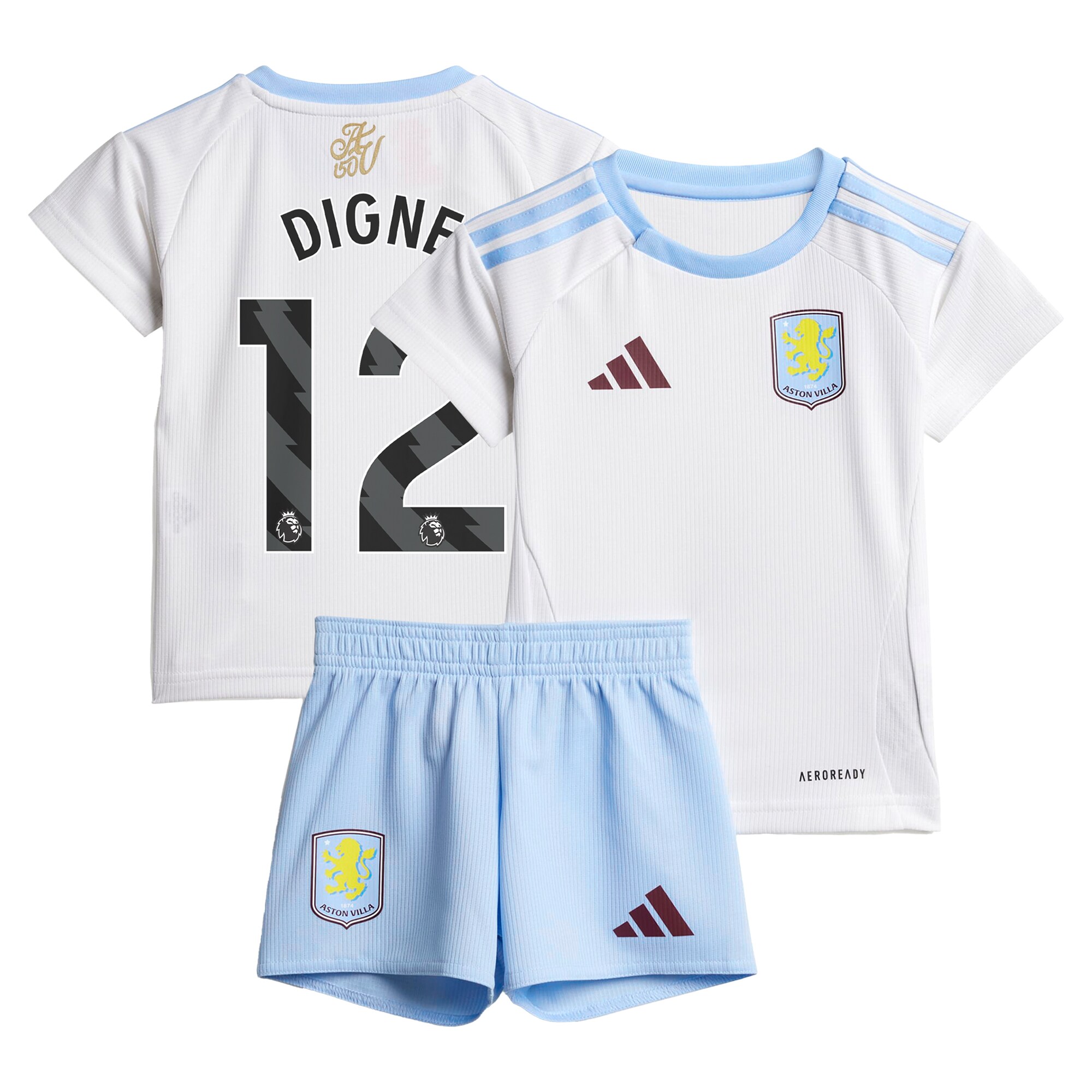 aston villa adidas away baby kit 2024-25 with digne 12 printing Collection | Official Aston Villa FC Gear Online