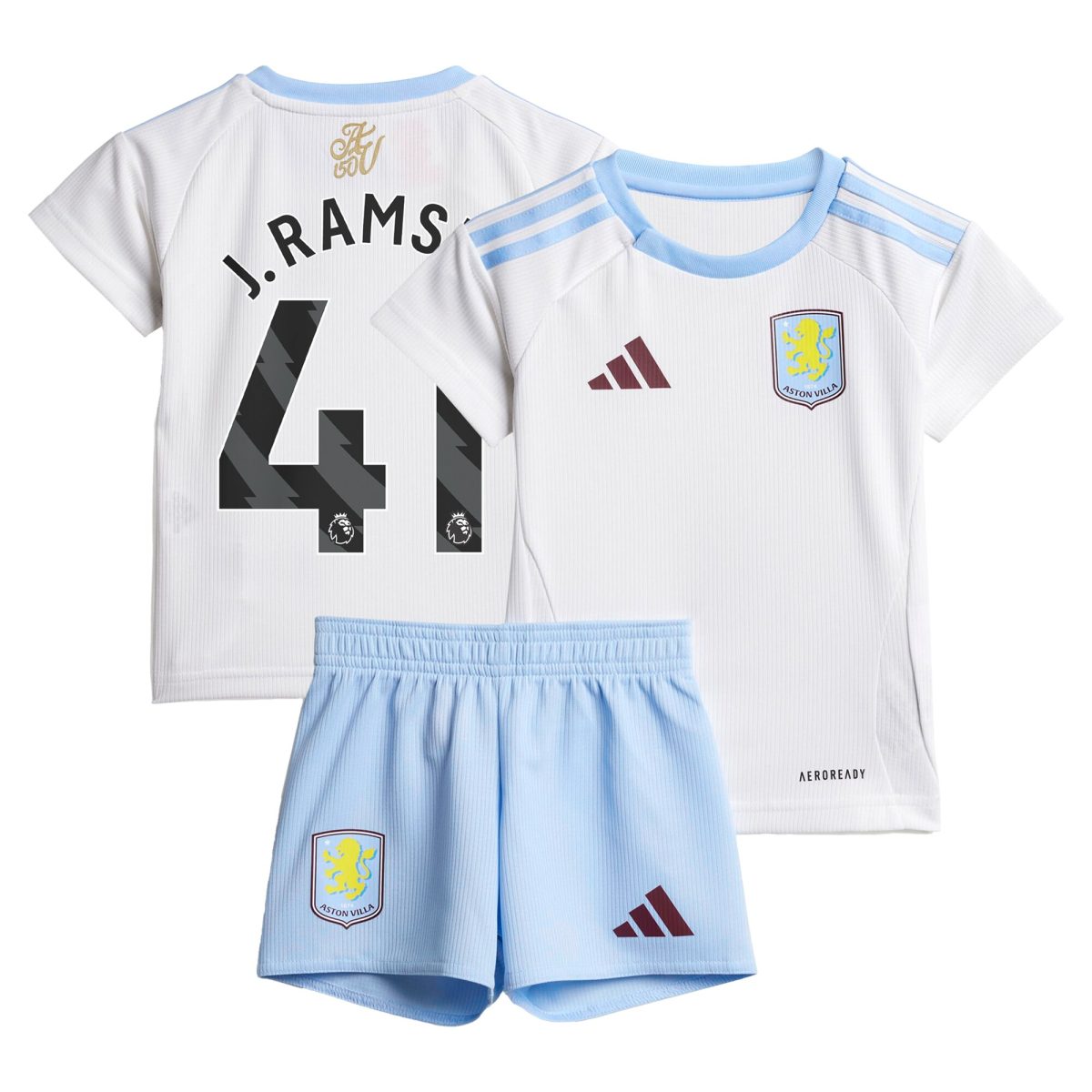 aston villa adidas away baby kit 2024-25 with j. ramsey 41 printing Collection | Official Aston Villa FC Gear Online
