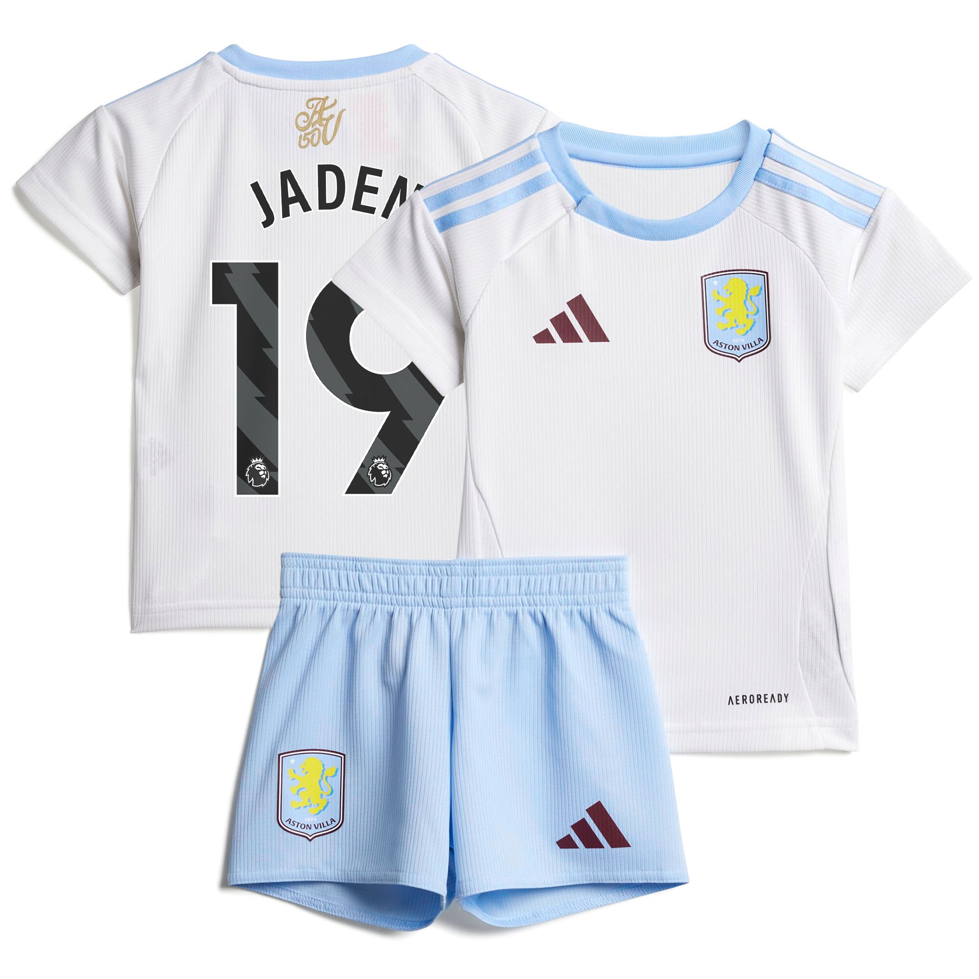 aston villa adidas away baby kit 2024-25 with jaden 19 printing Collection | Official Aston Villa FC Gear Online