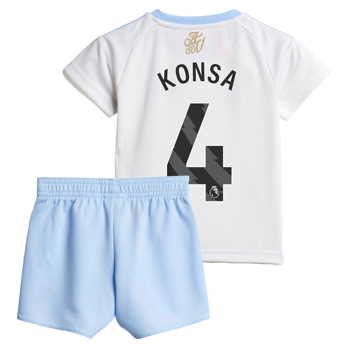 aston villa adidas away baby kit 2024-25 with konsa 4 printing Collection | Official Aston Villa FC Gear Online