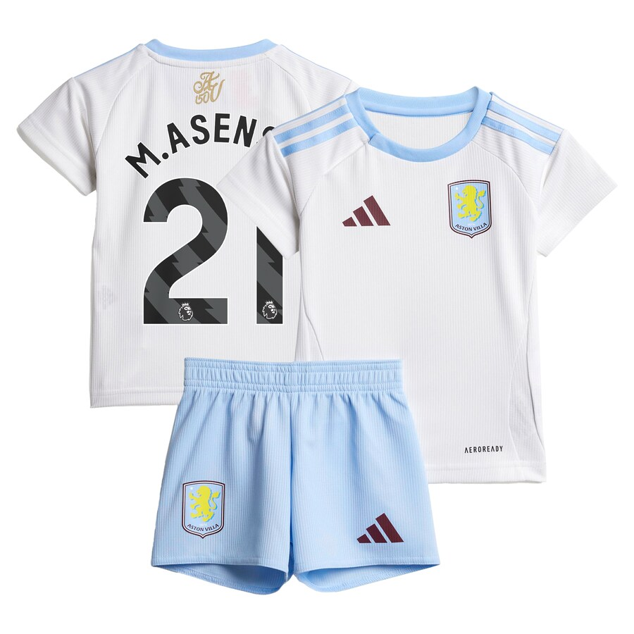 aston villa adidas away baby kit 2024-25 with m.asensio 21 printing Collection | Official Aston Villa FC Gear Online