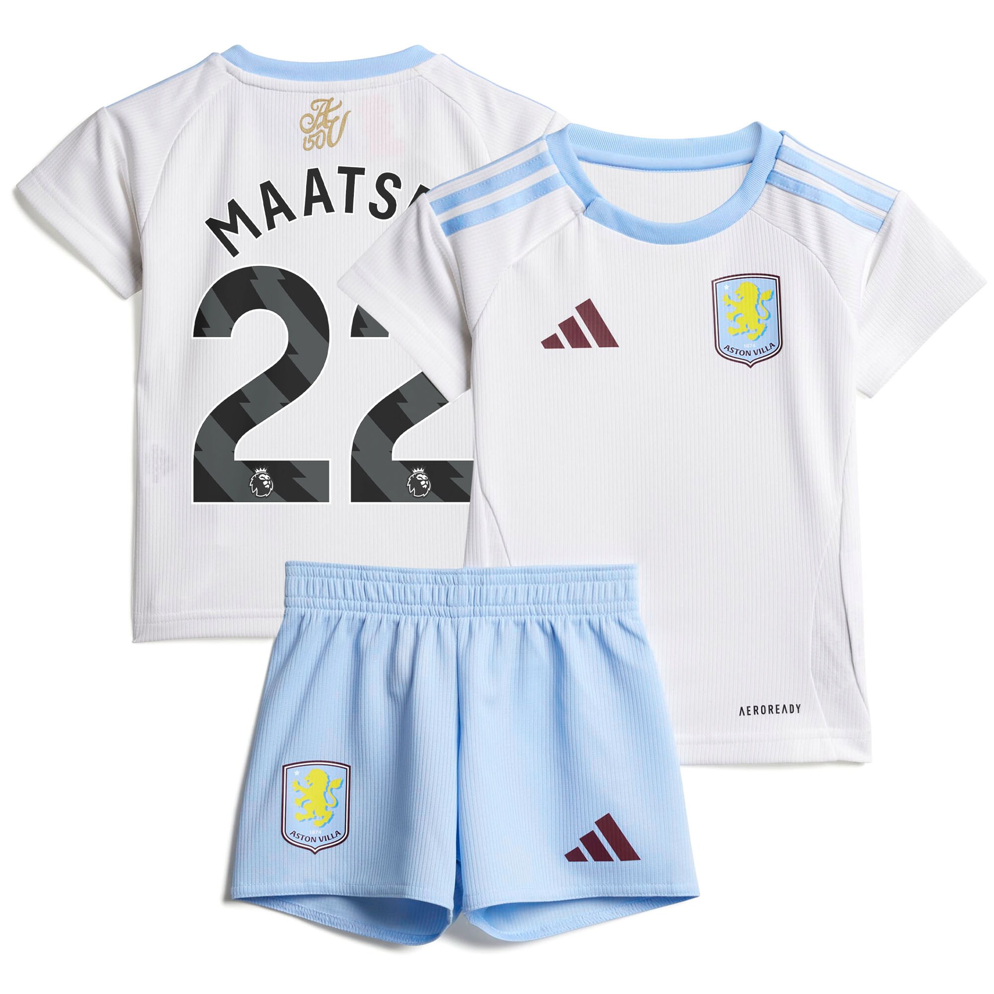 aston villa adidas away baby kit 2024-25 with maatsen 22 printing Collection | Official Aston Villa FC Gear Online