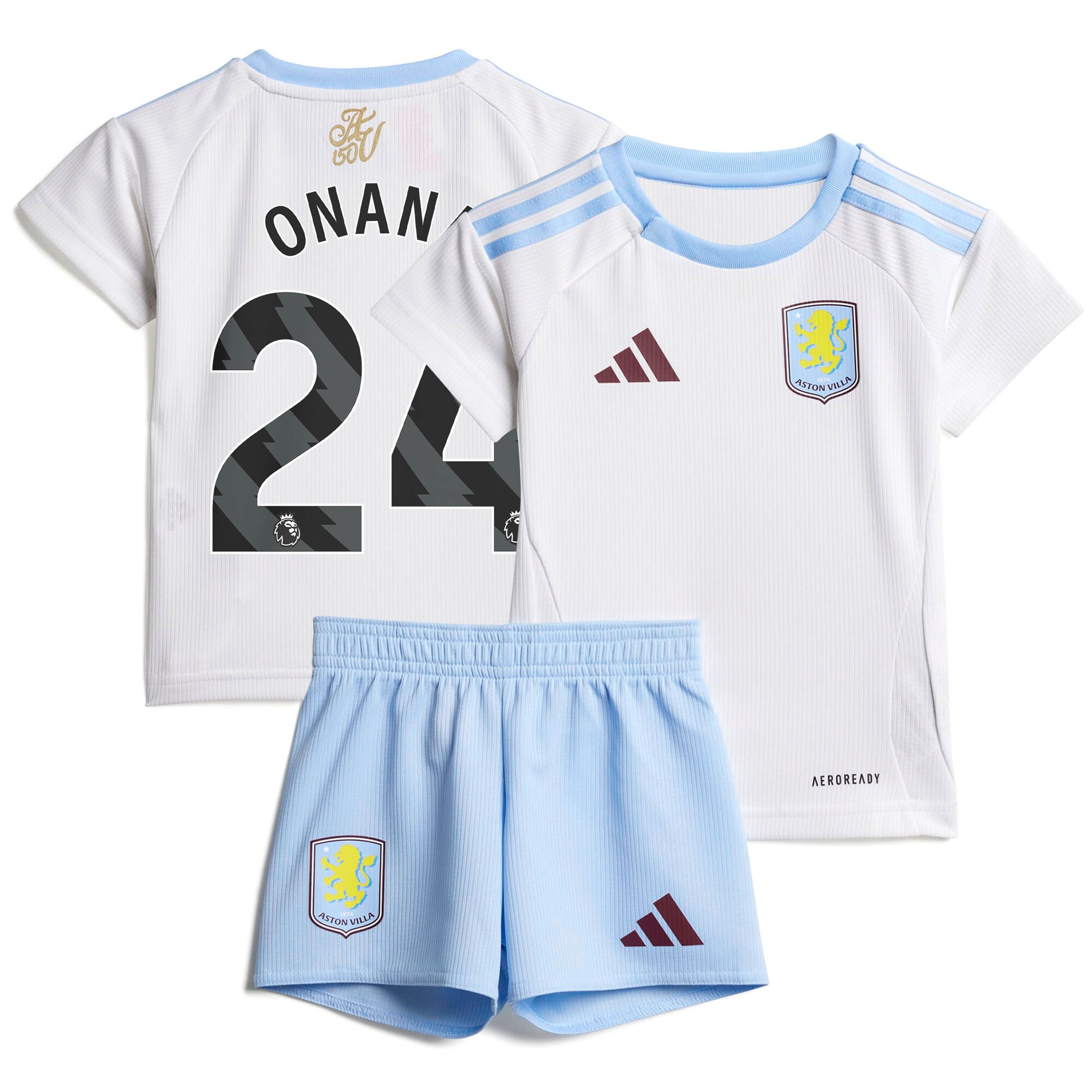 aston villa adidas away baby kit 2024-25 with onana 24 printing Collection | Official Aston Villa FC Gear Online