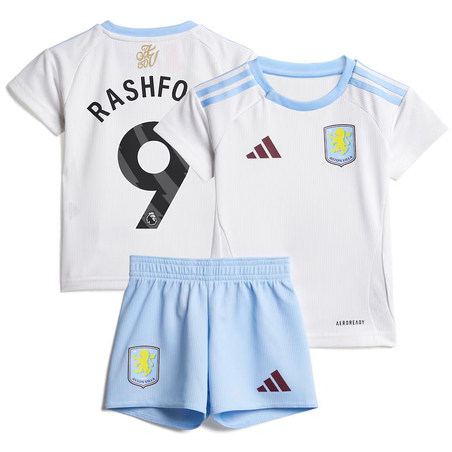 aston villa adidas away baby kit 2024-25 with rashford 9 printing Collection | Official Aston Villa FC Gear Online