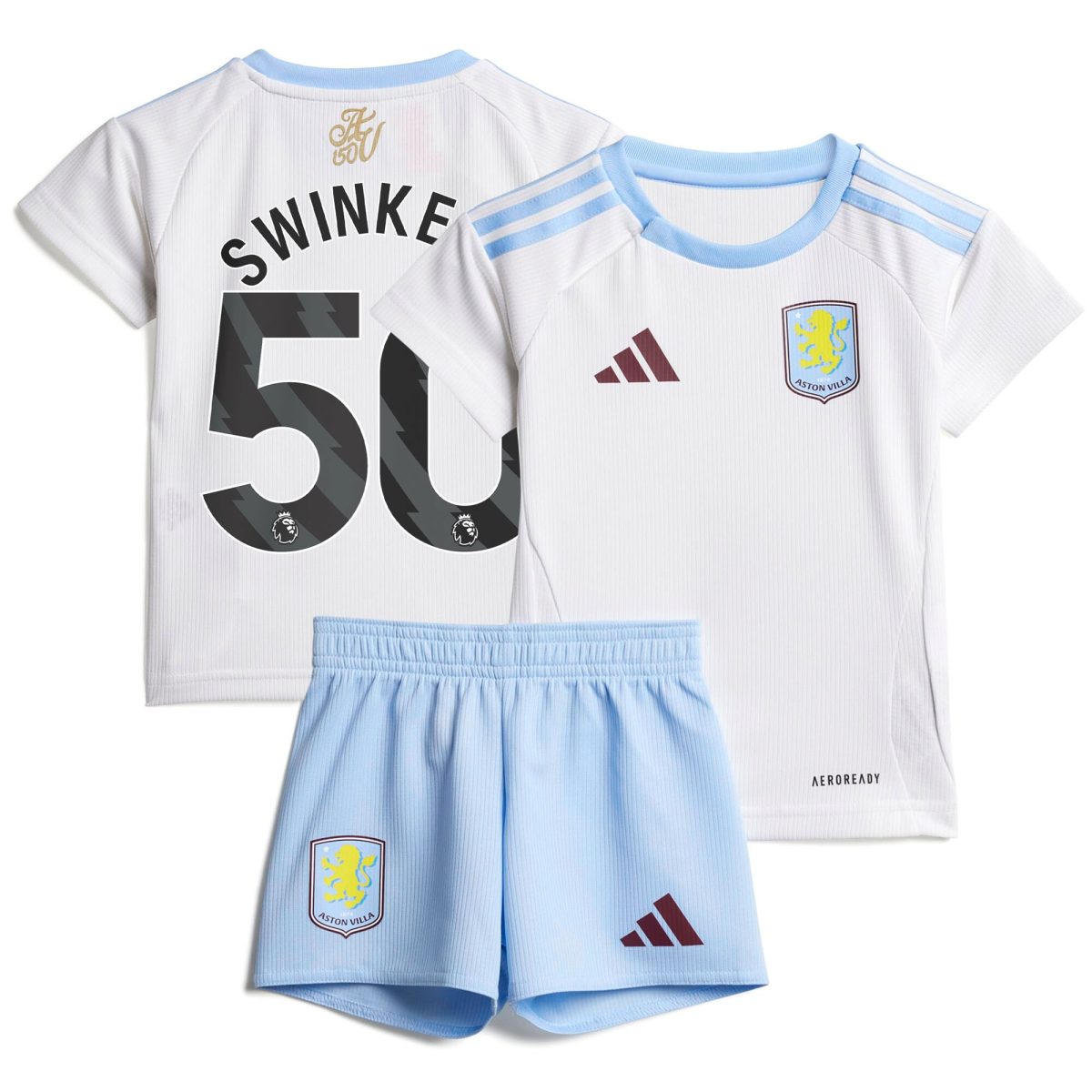 aston villa adidas away baby kit 2024-25 with swinkels 50 printing Collection | Official Aston Villa FC Gear Online
