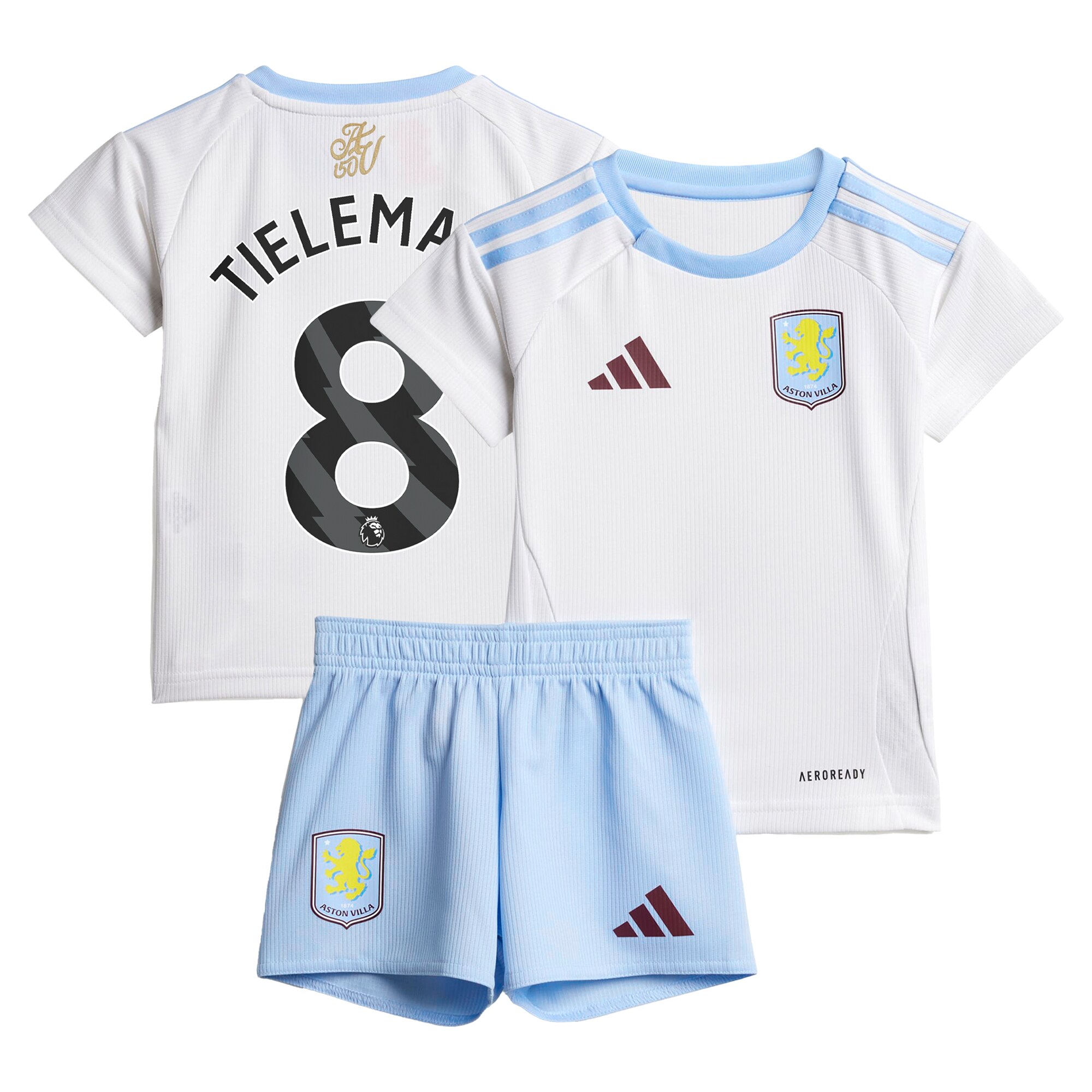 aston villa adidas away baby kit 2024-25 with tielemans 8 printing Collection | Official Aston Villa FC Gear Online