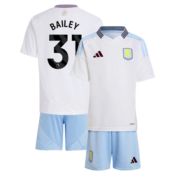aston villa adidas away mini kit 2024-25 with bailey 31 printing Collection | Official Aston Villa FC Gear Online