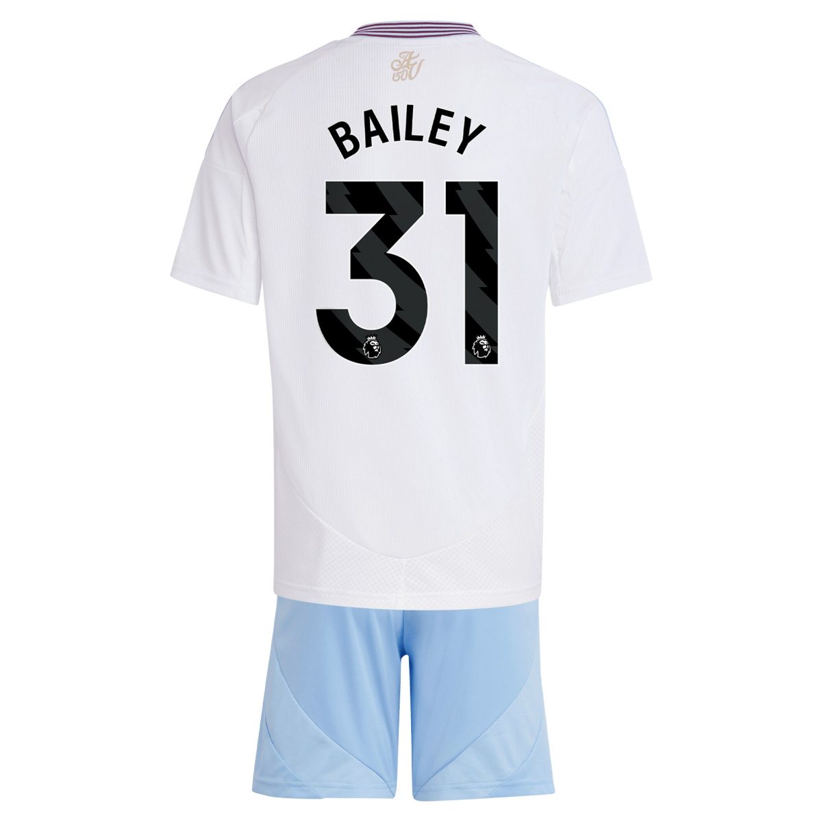 aston villa adidas away mini kit 2024-25 with bailey 31 printing Collection | Official Aston Villa FC Gear Online