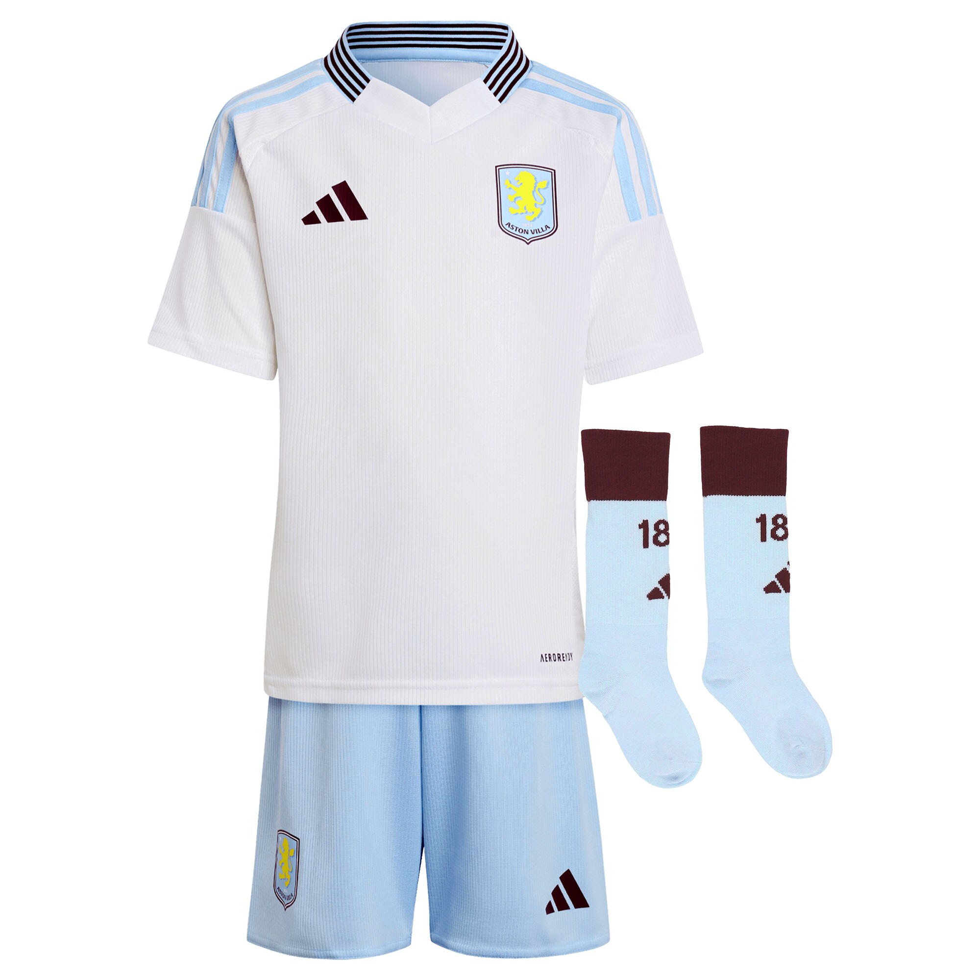 aston villa adidas away mini kit 2024-25 with bogarde 26 printing Collection | Official Aston Villa FC Gear Online