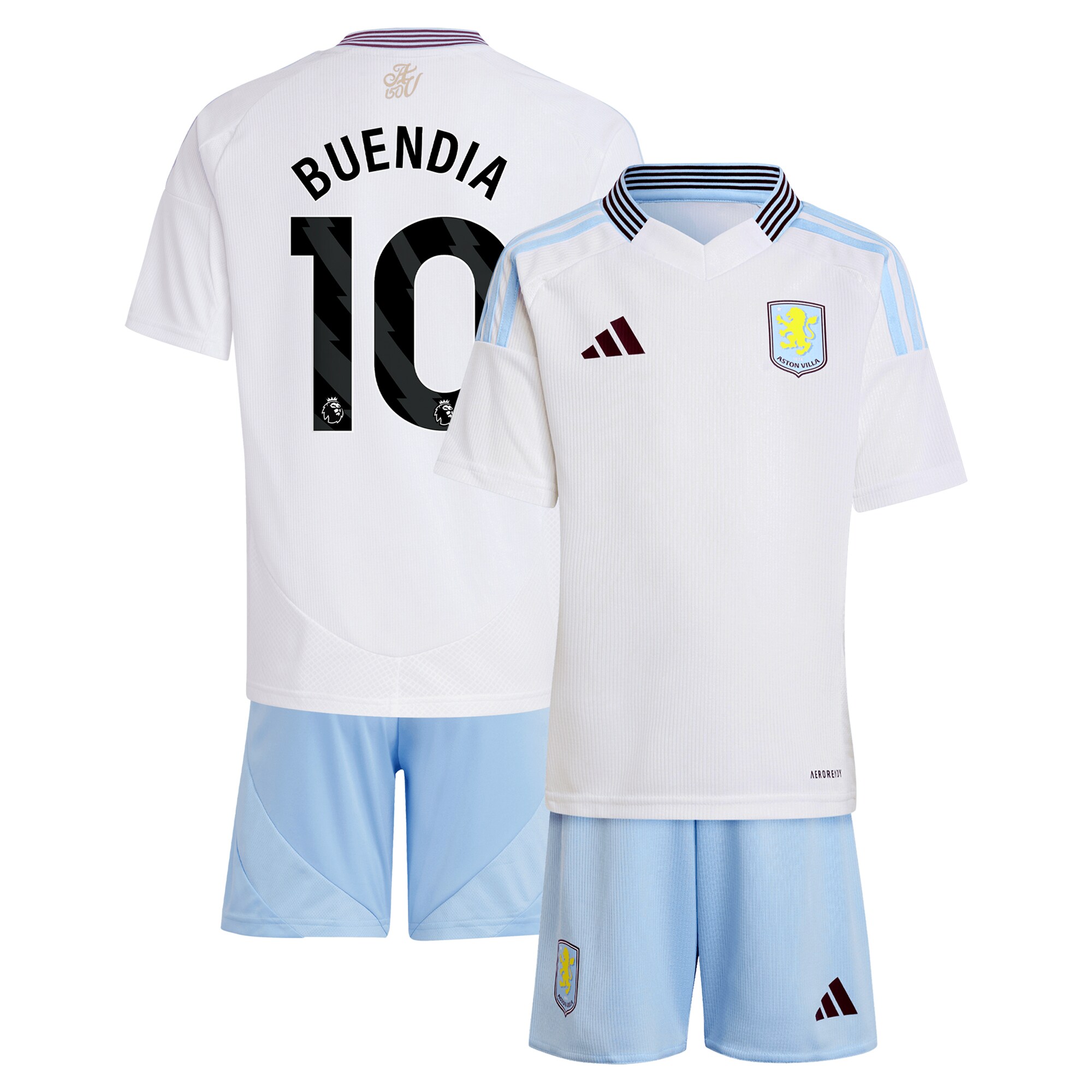 aston villa adidas away mini kit 2024-25 with buendia 10 printing Collection | Official Aston Villa FC Gear Online