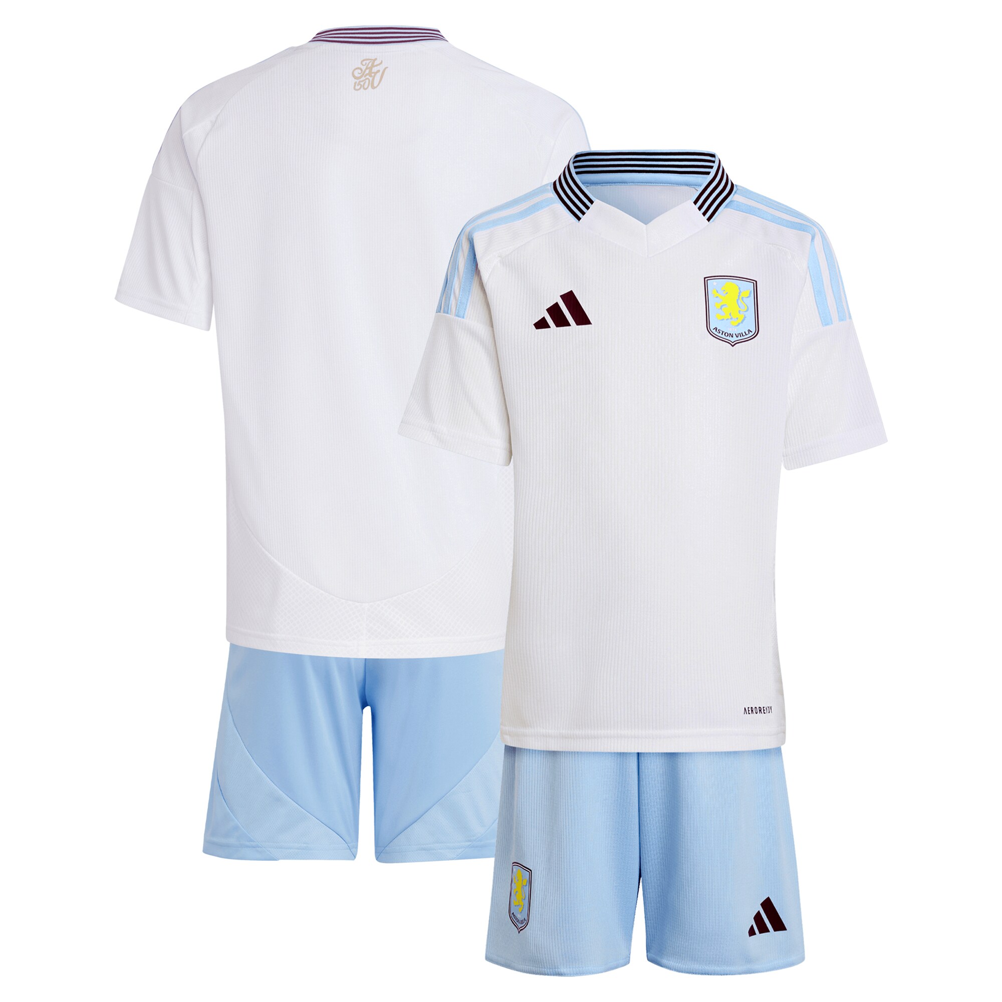 aston villa adidas away mini kit 2024-25 with custom printing Collection | Official Aston Villa FC Gear Online