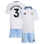 aston villa adidas away mini kit 2024-25 with diego carlos 3 printing Collection | Official Aston Villa FC Gear Online