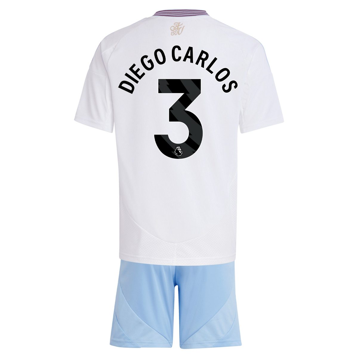 aston villa adidas away mini kit 2024-25 with diego carlos 3 printing Collection | Official Aston Villa FC Gear Online