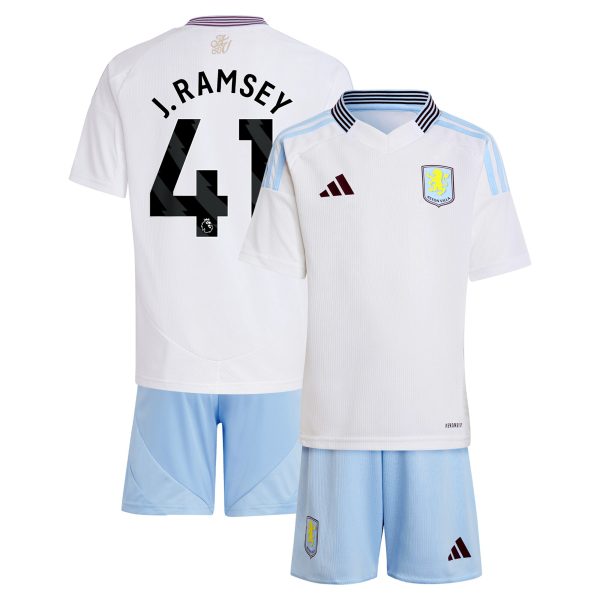 aston villa adidas away mini kit 2024-25 with j. ramsey 41 printing Collection | Official Aston Villa FC Gear Online