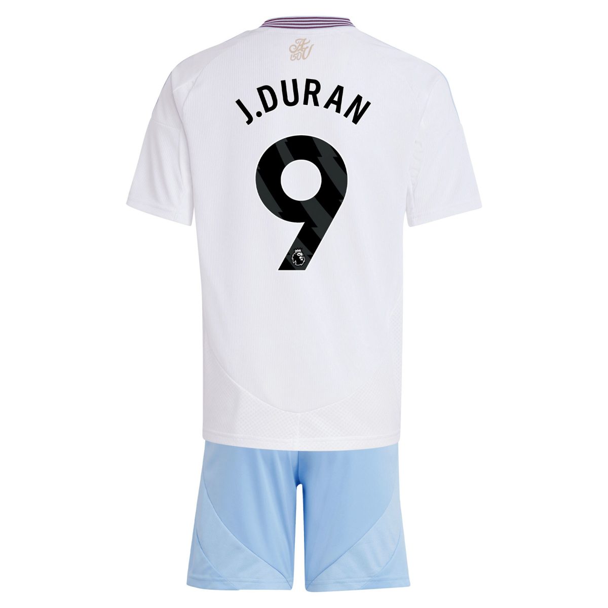 aston villa adidas away mini kit 2024-25 with j.duran 9 printing Collection | Official Aston Villa FC Gear Online