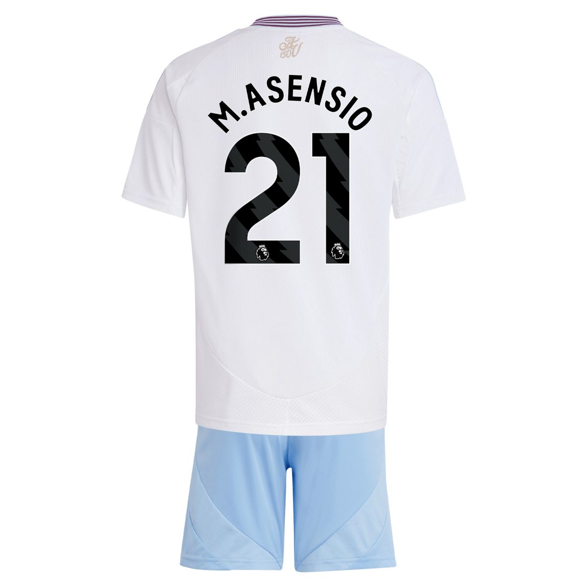 aston villa adidas away mini kit 2024-25 with m.asensio 21 printing Collection | Official Aston Villa FC Gear Online