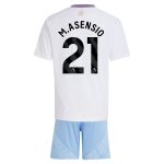 aston villa adidas away mini kit 2024-25 with m.asensio 21 printing Collection | Official Aston Villa FC Gear Online